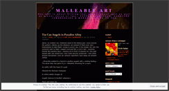 Desktop Screenshot of malleableart.wordpress.com