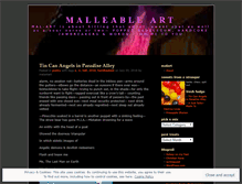 Tablet Screenshot of malleableart.wordpress.com