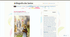 Desktop Screenshot of biografiadossantos.wordpress.com