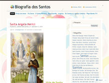 Tablet Screenshot of biografiadossantos.wordpress.com