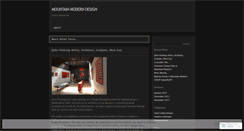 Desktop Screenshot of mountainmoderndesign.wordpress.com