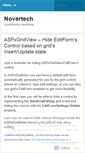 Mobile Screenshot of novertech.wordpress.com