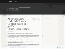 Tablet Screenshot of novertech.wordpress.com