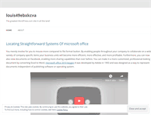Tablet Screenshot of louis49ebxkcva.wordpress.com