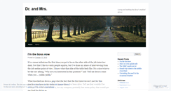 Desktop Screenshot of doctorandmrs.wordpress.com