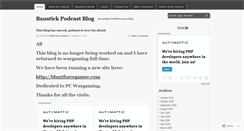 Desktop Screenshot of banstickpodcast.wordpress.com