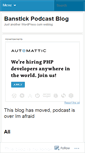 Mobile Screenshot of banstickpodcast.wordpress.com