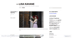 Desktop Screenshot of lisakahane.wordpress.com