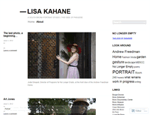 Tablet Screenshot of lisakahane.wordpress.com