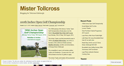 Desktop Screenshot of mistertollcross.wordpress.com