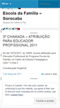 Mobile Screenshot of escoladafamiliasorocaba.wordpress.com