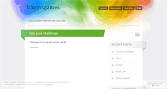 Desktop Screenshot of bloonsgames.wordpress.com