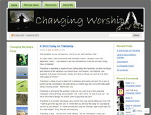 Tablet Screenshot of changingworship.wordpress.com