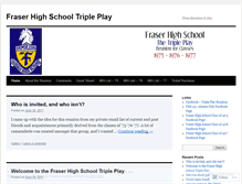 Tablet Screenshot of fraserhighschooltripleplay.wordpress.com