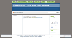 Desktop Screenshot of lossweightdiet.wordpress.com