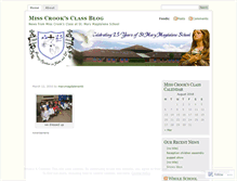 Tablet Screenshot of misscrooksclass.wordpress.com