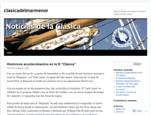 Tablet Screenshot of clasicadelmarmenor.wordpress.com