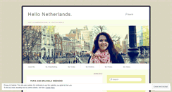 Desktop Screenshot of hellonetherlands.wordpress.com
