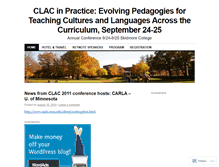 Tablet Screenshot of clac2010.wordpress.com