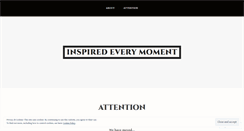 Desktop Screenshot of inspiredeverymoment.wordpress.com