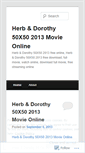 Mobile Screenshot of herbdorothy50x502013movieonline.wordpress.com