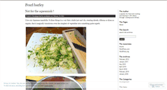 Desktop Screenshot of pearlbarley.wordpress.com