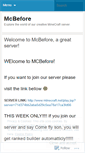 Mobile Screenshot of mcbefore.wordpress.com