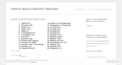 Desktop Screenshot of familybugs.wordpress.com