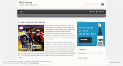 Desktop Screenshot of differentmotorgames.wordpress.com