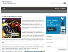 Tablet Screenshot of differentmotorgames.wordpress.com