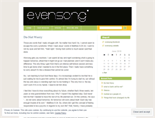 Tablet Screenshot of evensonggathering.wordpress.com