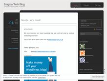 Tablet Screenshot of enigmatechnology.wordpress.com