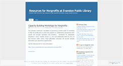 Desktop Screenshot of nonprofitresource.wordpress.com