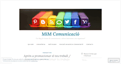 Desktop Screenshot of mimcomunicacio.wordpress.com