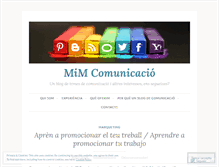 Tablet Screenshot of mimcomunicacio.wordpress.com