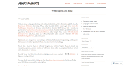 Desktop Screenshot of abhayparvate.wordpress.com