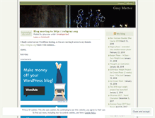 Tablet Screenshot of graywise.wordpress.com