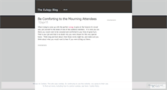 Desktop Screenshot of funeraleulogies.wordpress.com