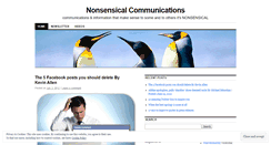 Desktop Screenshot of nonsensicalcommunications.wordpress.com