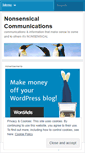 Mobile Screenshot of nonsensicalcommunications.wordpress.com