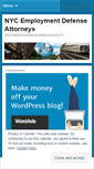 Mobile Screenshot of nycemploymentlawblog.wordpress.com