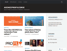 Tablet Screenshot of agenceprofilcorse.wordpress.com