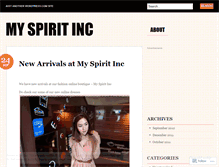 Tablet Screenshot of myspiritinc.wordpress.com