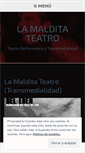 Mobile Screenshot of lamalditateatro.wordpress.com