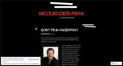 Desktop Screenshot of nicolegoesurban.wordpress.com