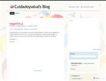 Tablet Screenshot of cuidadoysalud.wordpress.com