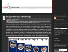 Tablet Screenshot of buzzmanager.wordpress.com