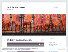 Tablet Screenshot of doitforbacon.wordpress.com