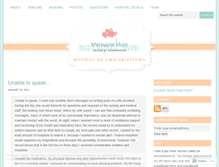Tablet Screenshot of marsupialmum.wordpress.com