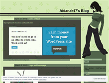 Tablet Screenshot of aidanak47.wordpress.com